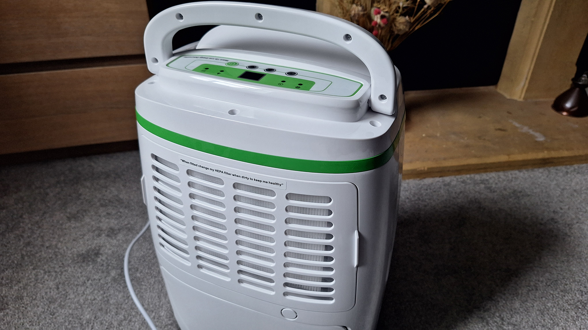 Meaco Low Energy Dehumidifier in reviewer's home