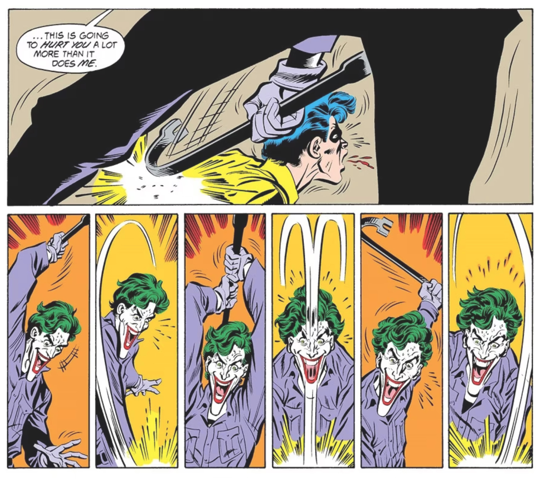 Der Joker verprügelt Jason Todd