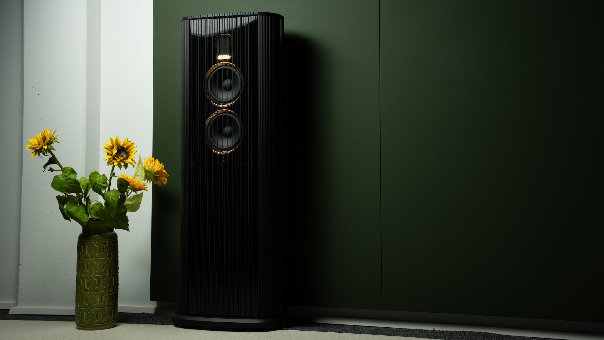The Model O is designed to be placed close to a wall