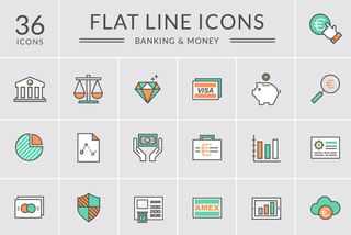 Free icons themed on business and finance