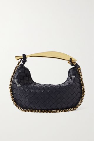 Sardine With Chain Small Intrecciato Leather Shoulder Bag