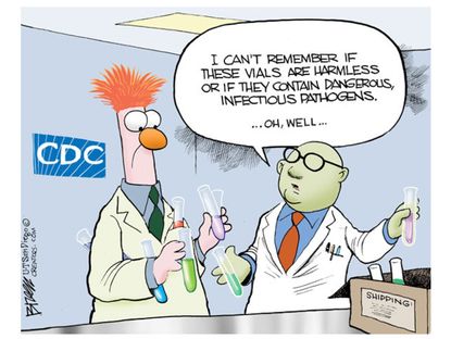 Editorial cartoon CDC diseases