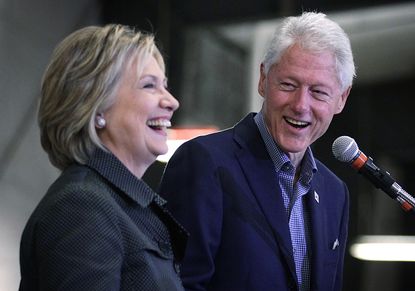 Bill Clinton says he wishes he wasn't married to Hillary "sometimes". 