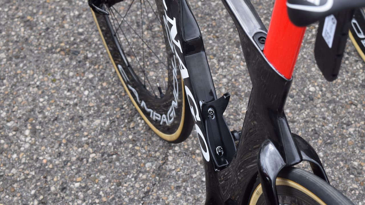 Concave downtubes and wide seat stays are common features across nearly all of the TT bikes on show