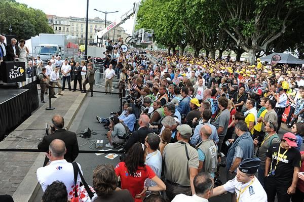 Photographers await the awards ceremony