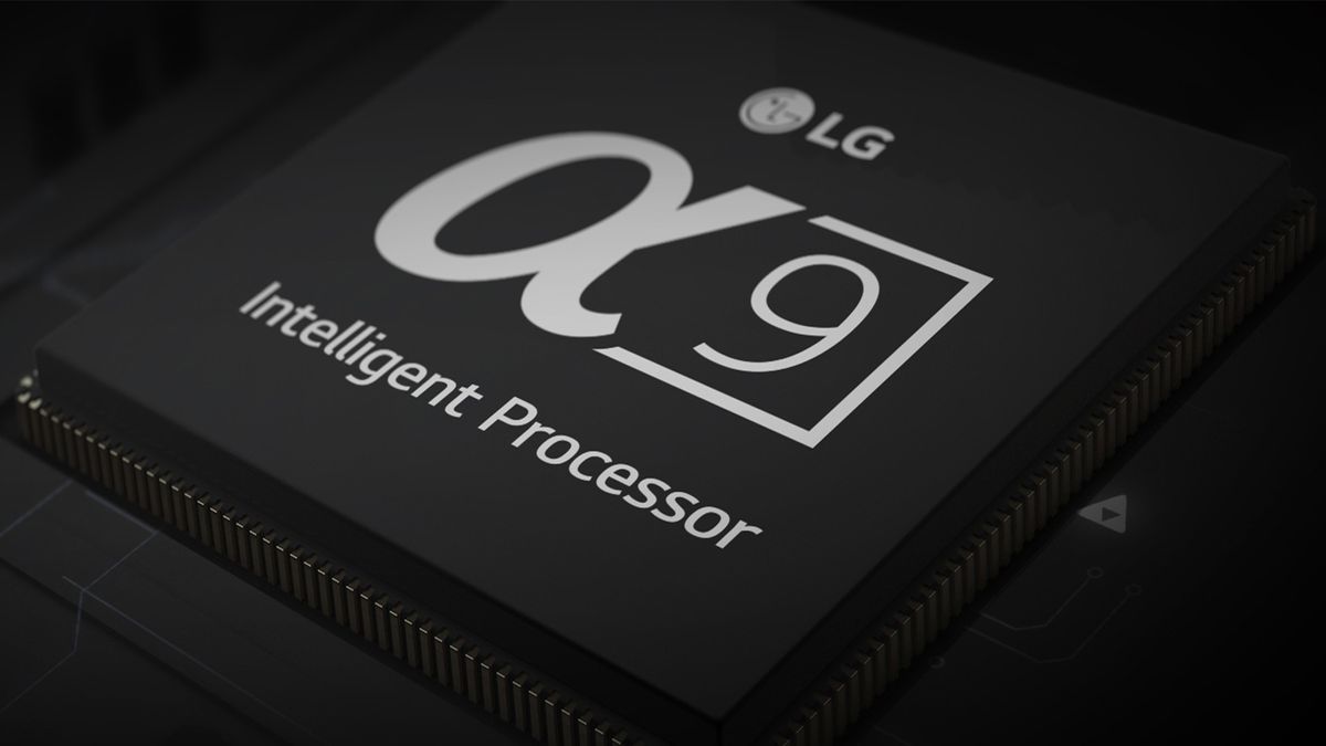 The Alpha 9 processor in an LG TV