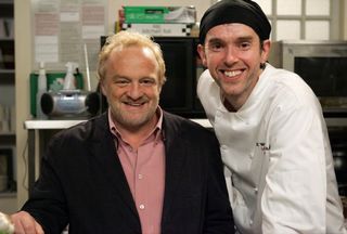 Marlon Dingle with celebrity chef Antony Worrall Thompson (ITV/PA)