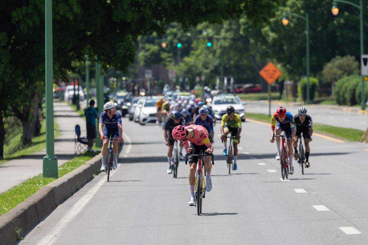 Neilson Powless (EF Education-EasyPost) went on the attack a number of times through the second half of the race.