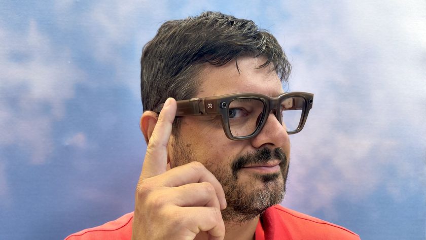 man wearing meta ray ban display