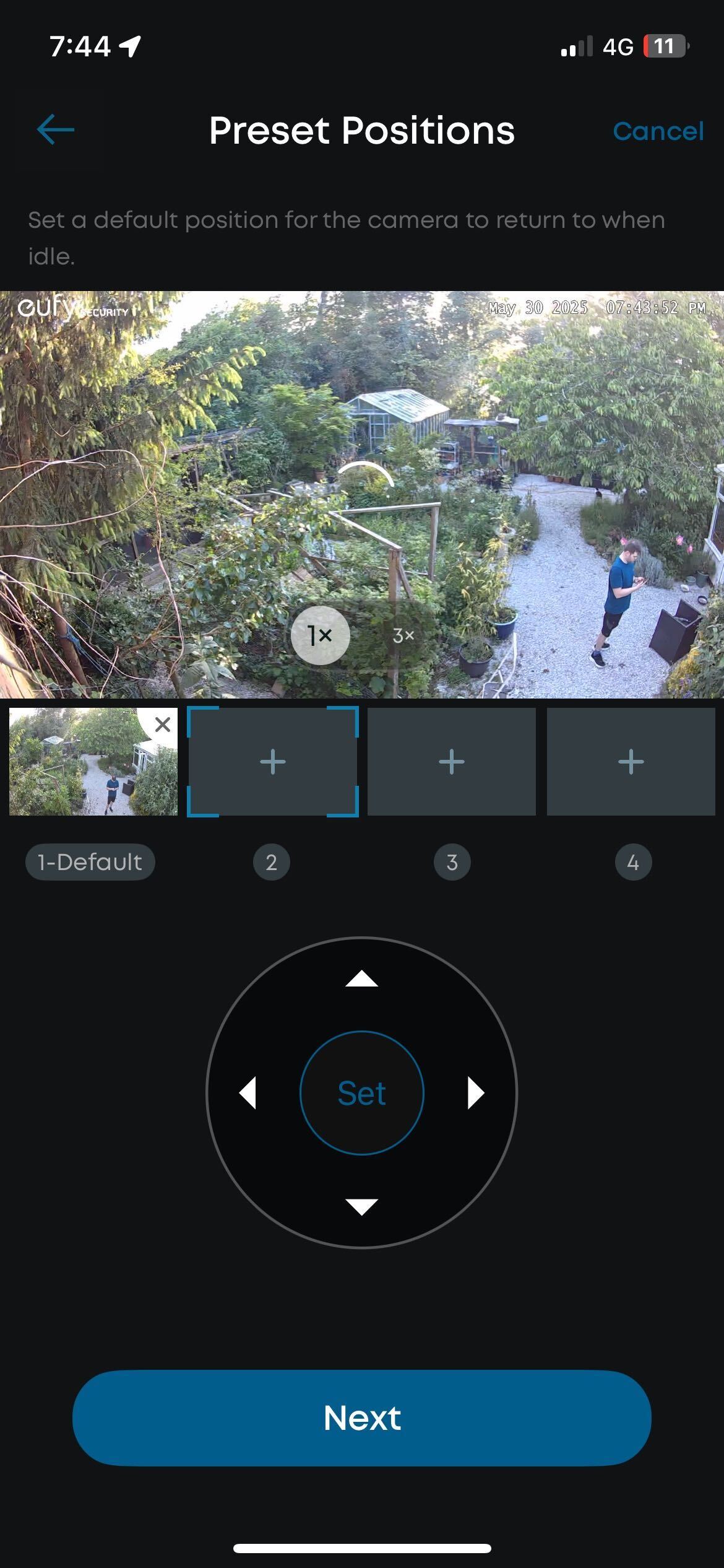 The view from a 360 degree security camera