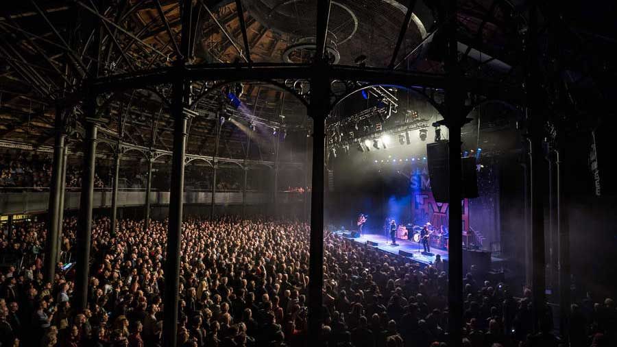 Blackberry Smoke onstage at The Roundhouse in 2017, shot from the back of the venue