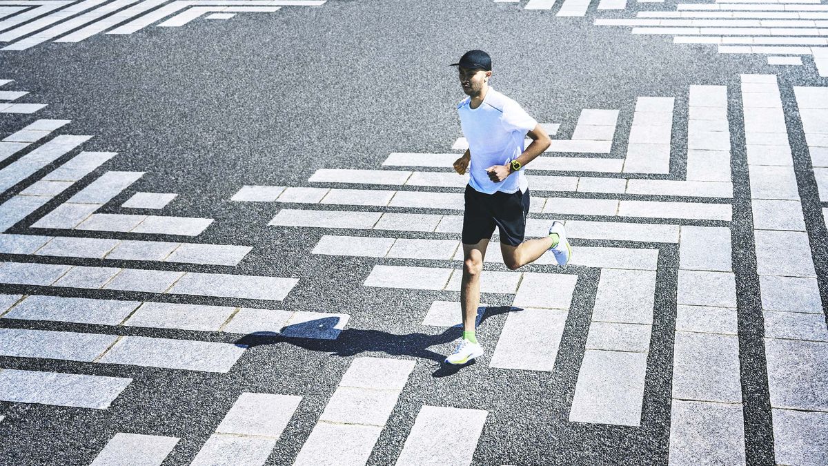 We better run. Running track. small runner. watch run.
