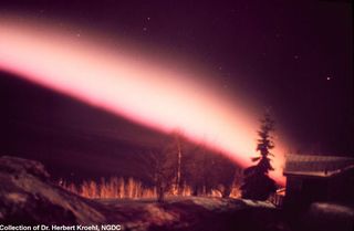 Aurora borealis in vicinity of Anchorage.
