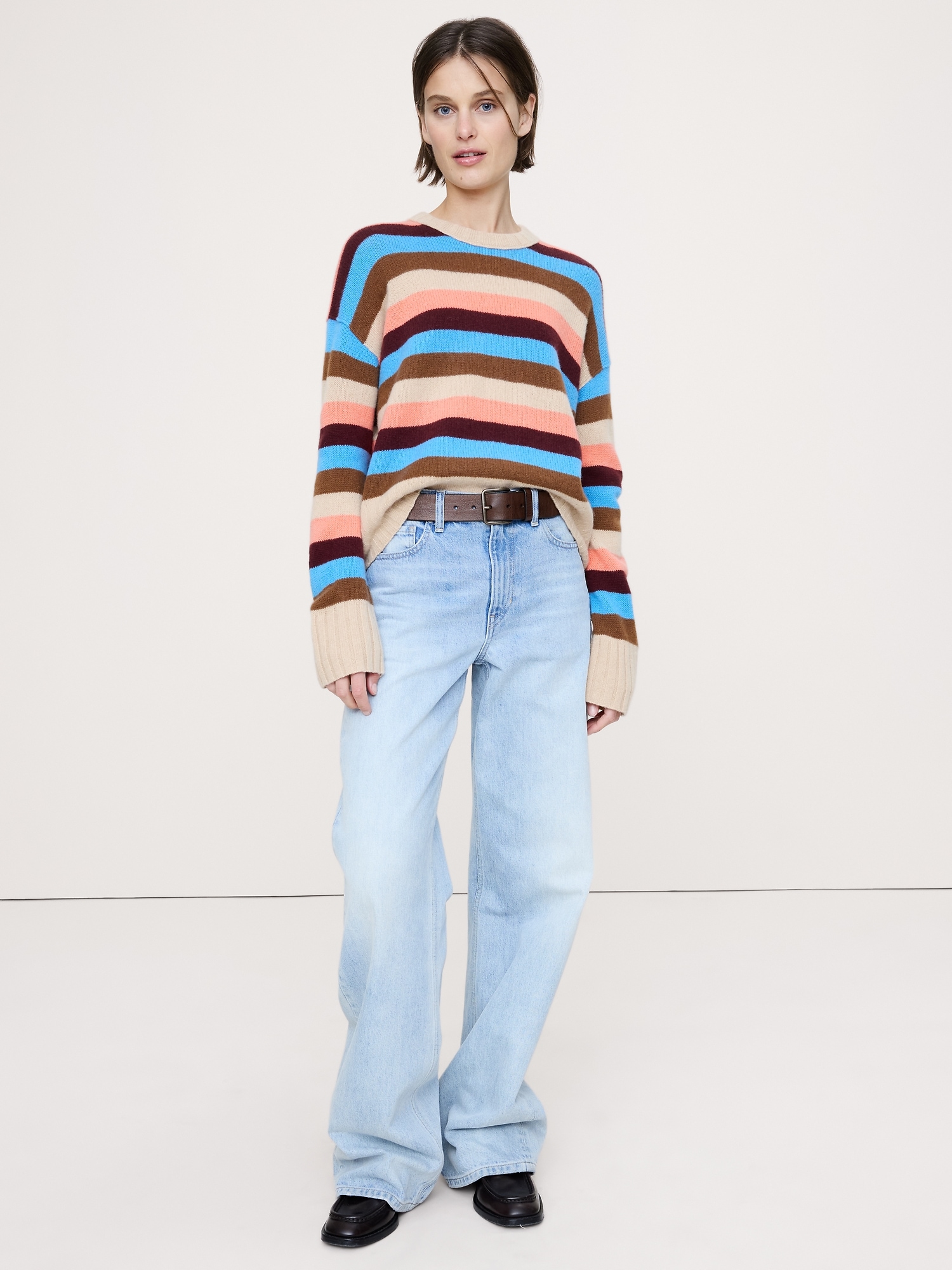 Midweight Cashmere Crew-Neck Sweater