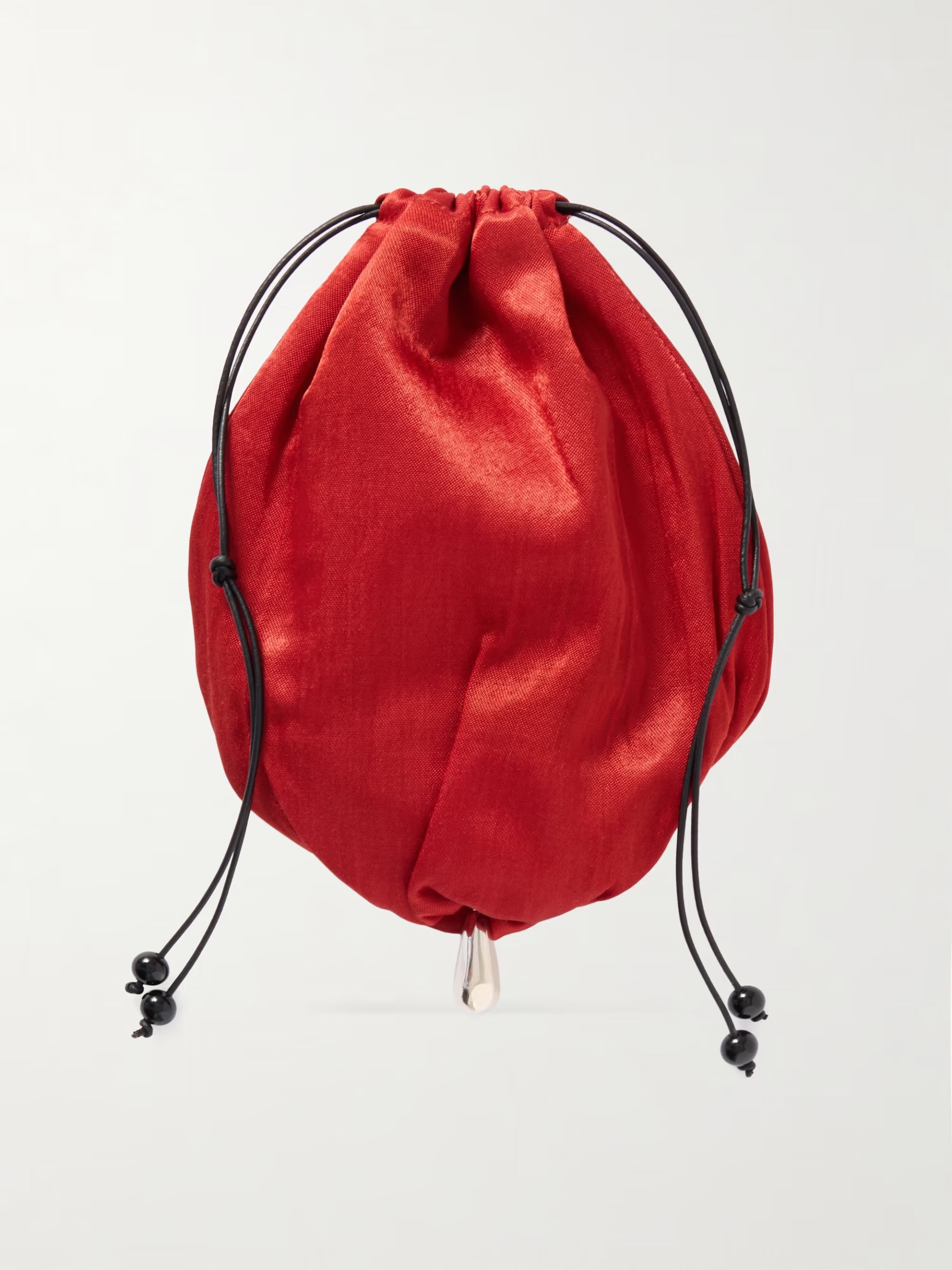 SOPHIE BUHAI, Teardrop Embellished Satin Drawstring Pouch