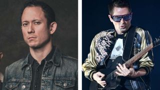 A composite image of Trivium’s Matt Heafy and Muse’s Matt Bellamy