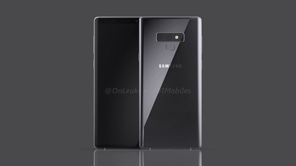 Samsung Galaxy Note 9 renders (via OnLeaks and 91Mobiles)