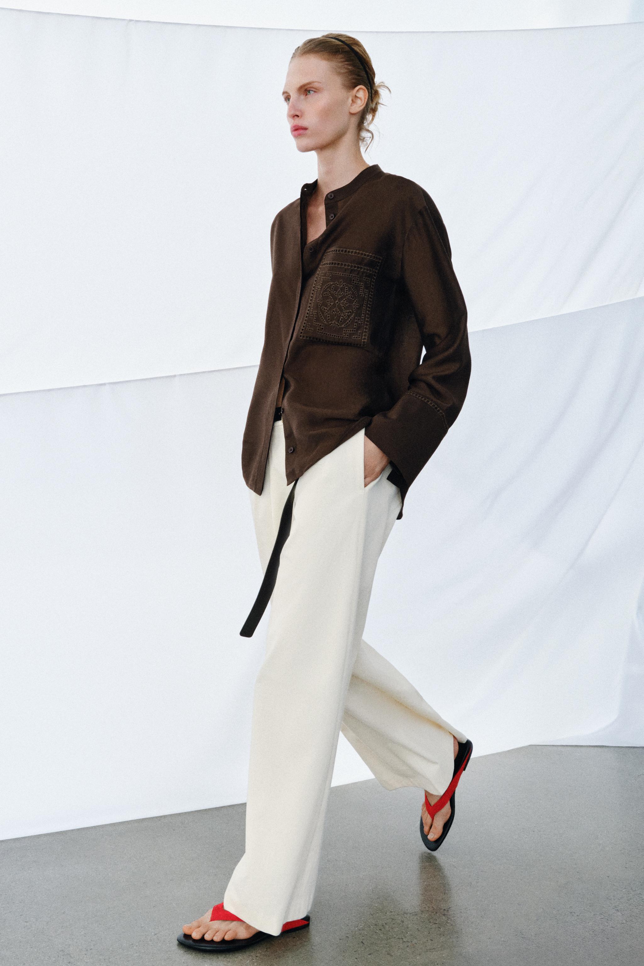 Embroidered Pocket Shirt Zw Collection