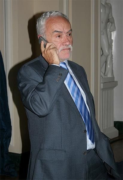 Cordero does a phone interview with the media.