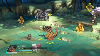 Digimon Survive Greymon in forest