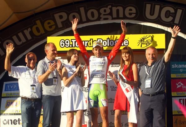 Moreno Moser celebrates his win in Poland