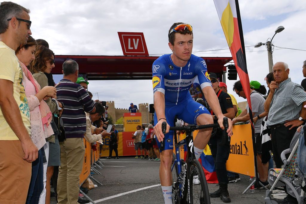 R&eacute;mi Cavagna (Deceuninck-QuickStep) at the stage start