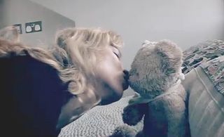 Kate Moss stars in stalker Comic Relief video - Misery bear, charity, supermodel, watch, first, look, see, BBC, celebrity, teddy bear, Marie Claire