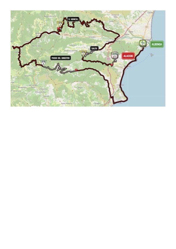 Giro d'Italia Donne 2023 Map