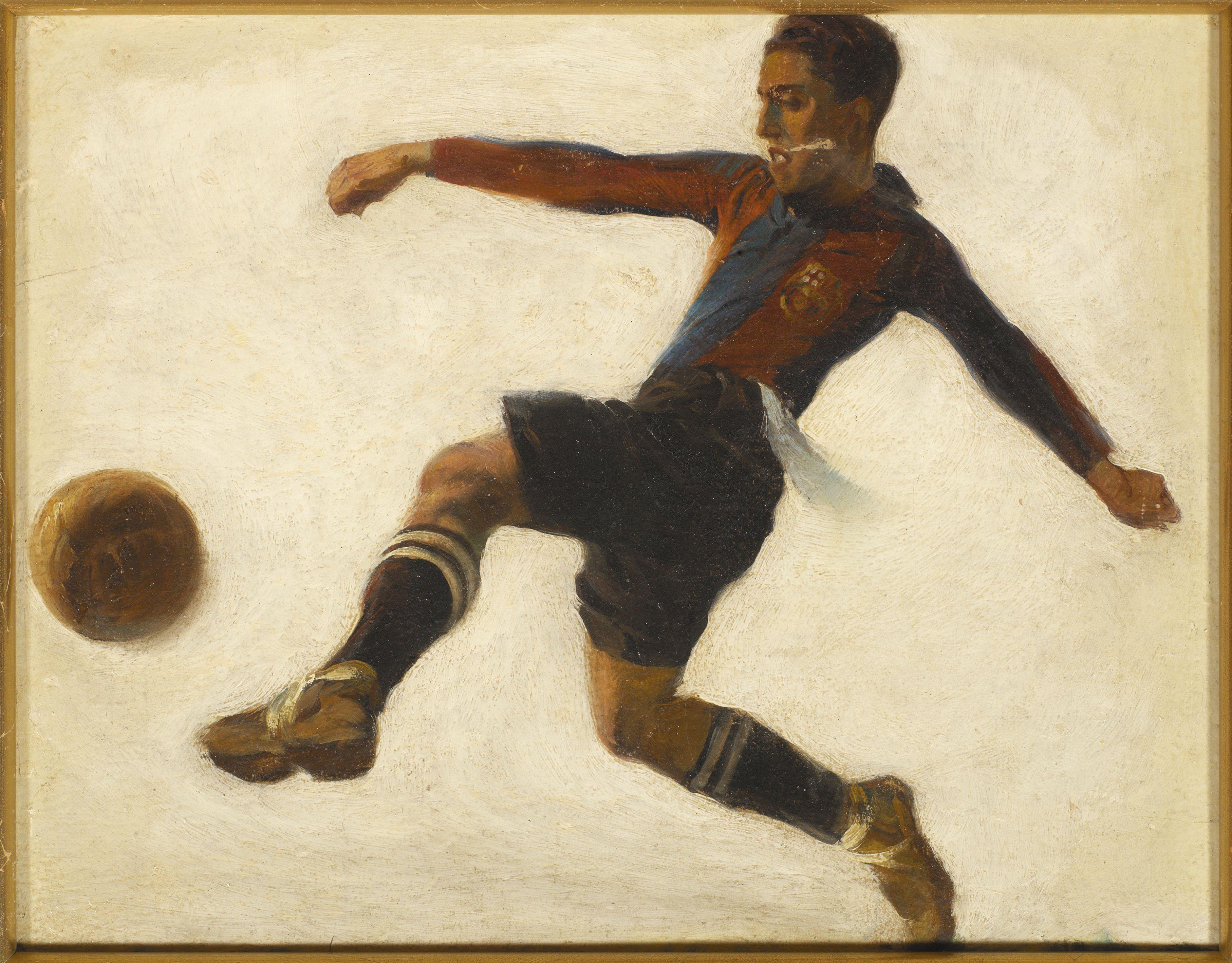 An image of Barcelona's legendary forward Paulino Alcantara, who played for the Catalan club between 1918 and 1927.