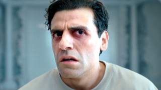 Oscar Isaac looks confused as Marc Spector in Moon Knight