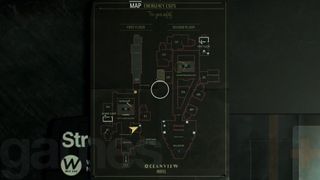 The Oceanview Hotel map in Alan Wake 2