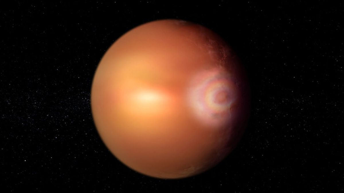 Dziwne światło dostrzeżone nad odległą „planetą piekielną” może być pierwszą tęczową „chwałą” odkrytą poza naszym Układem Słonecznym.