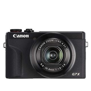 Product shot of Canon PowerShot G7 X Mark III, one of the best cameras for YouTube