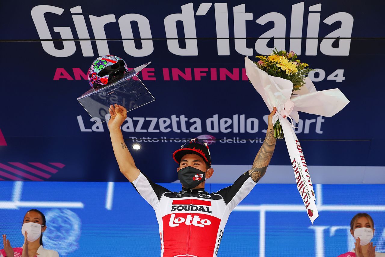 Giro dItalia 2021 104th Edition 6th stage Grotte di Frasassi Ascoli Piceno 160 km 13052021 Caleb Ewan AUS Lotto Soudal photo Luca BettiniiBettiniPhoto2021
