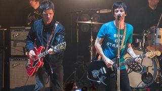 [L-R] Noel Gallagher and Johnny Marr