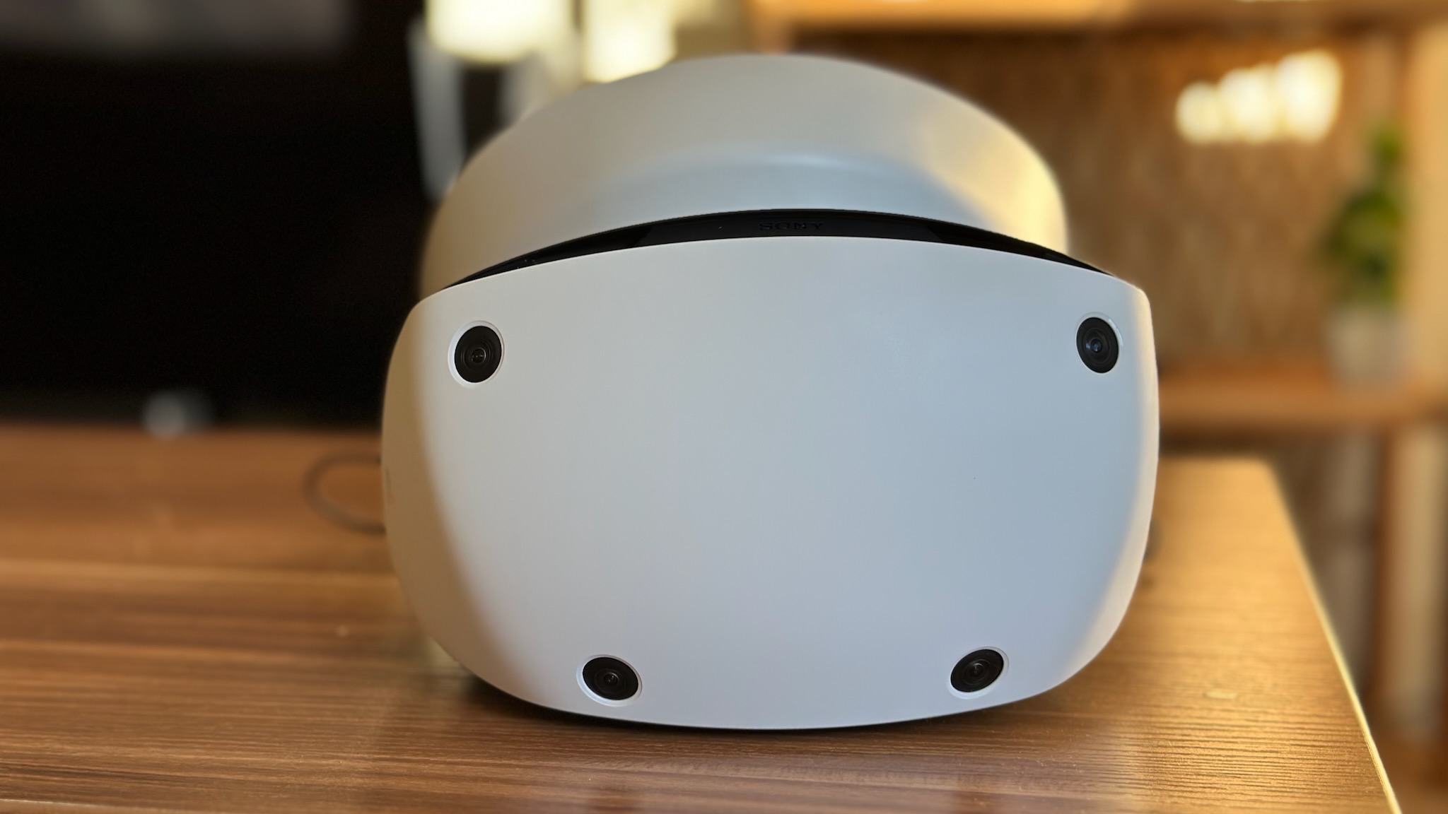 Close-up of the front of the Sony PS VR2