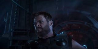 Chris Hemsworth in the infinity war trailer