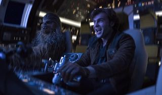 Solo: A Star Wars Story Alden Ehrenreich Chewie and Han pilot The Falcon