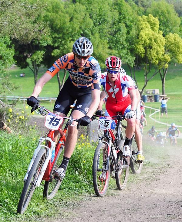 Barry Wicks (Kona) with Max Plaxton drafting.