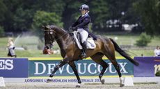 GBR-Imogen Murray rides Roheryn Ruby during the 1st Day of Dressage for the CCI5*-L at Luhm&uuml;hlen Horse Trials. 2023 GER-Longines Luhmuehlen Horse Trials. Luhmuehlen, Germany. Thursday 15 June 2023. Copyright Photo: Libby Law Photography
