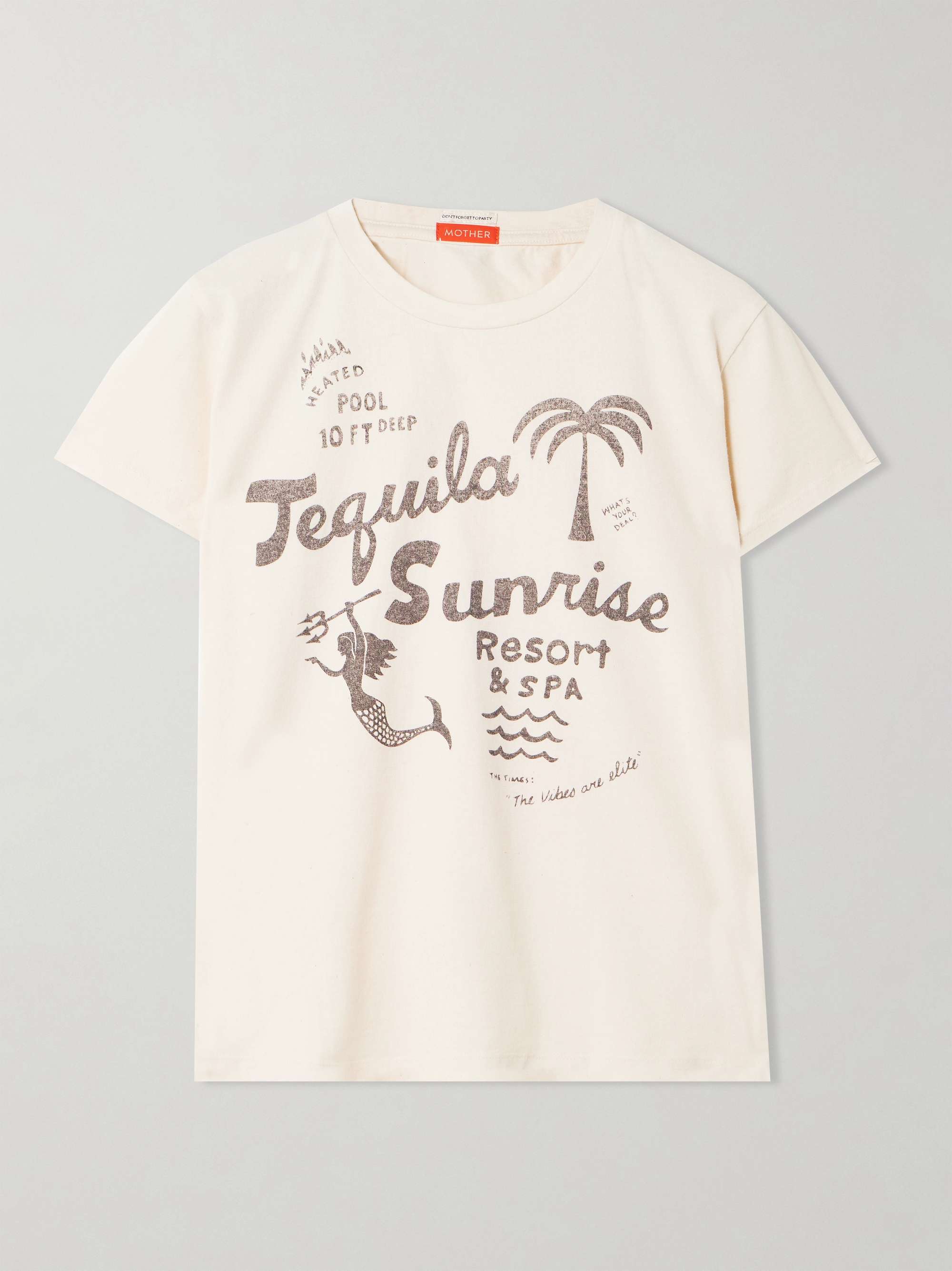 The Boxy Goodie Goodie Printed Cotton-Blend Jersey T-Shirt