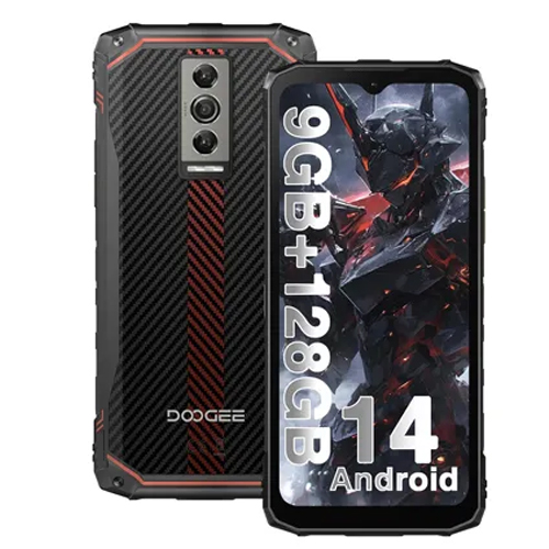 DOOGEE Blade 10 square render of front and back