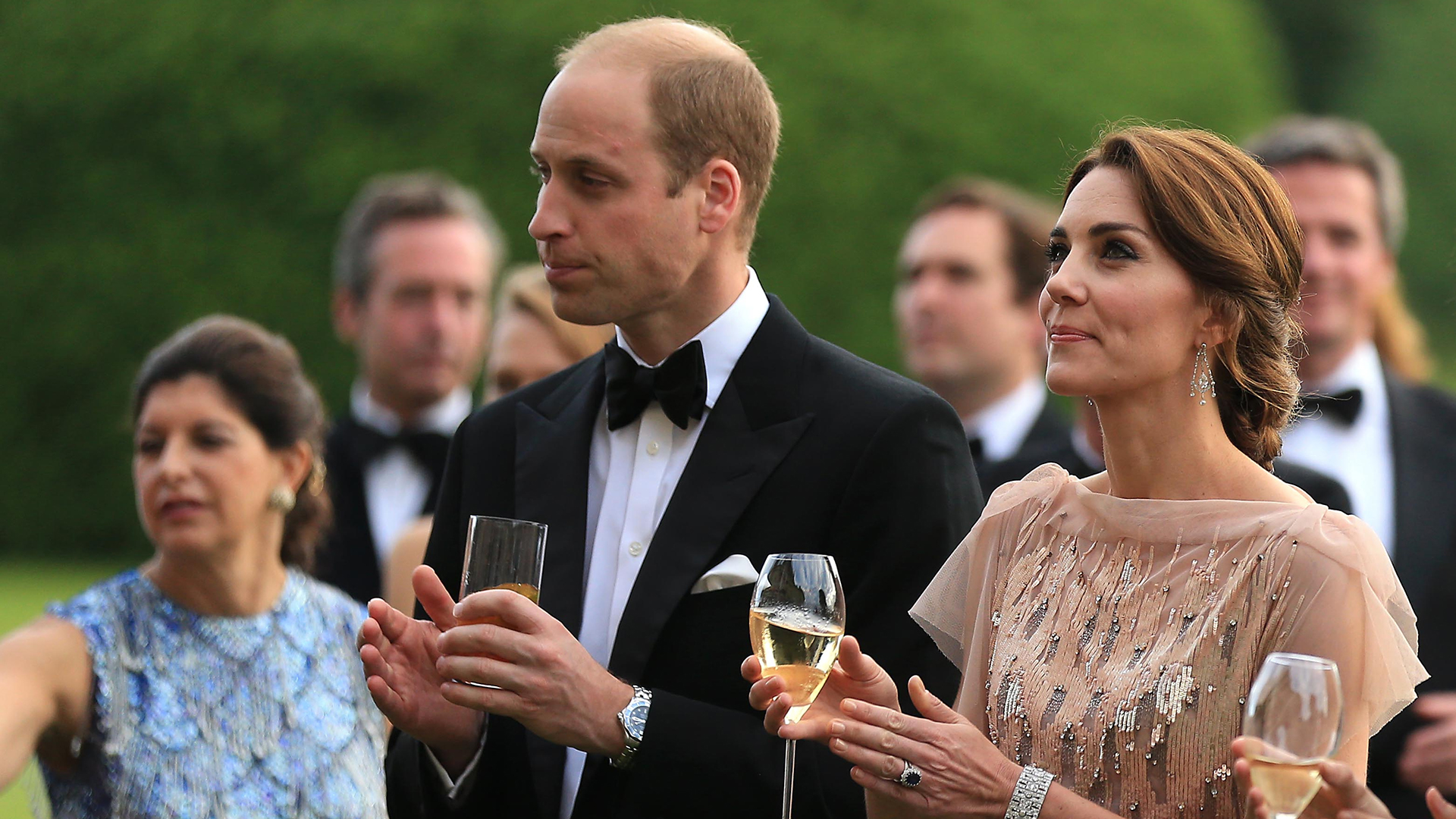 KING&#039;S LYNN, ENGLAND - JUNE 22: HRH Prince William and Catherine, Duchess of Cambridge attend a gala dinner in support of East Anglia&#039;s Children&#039;s Hospices&#039; nook appeal at Houghton Hall on June 22, 2016 in King&#039;s Lynn, England. (Photo by Stephen Pond/Getty Images)