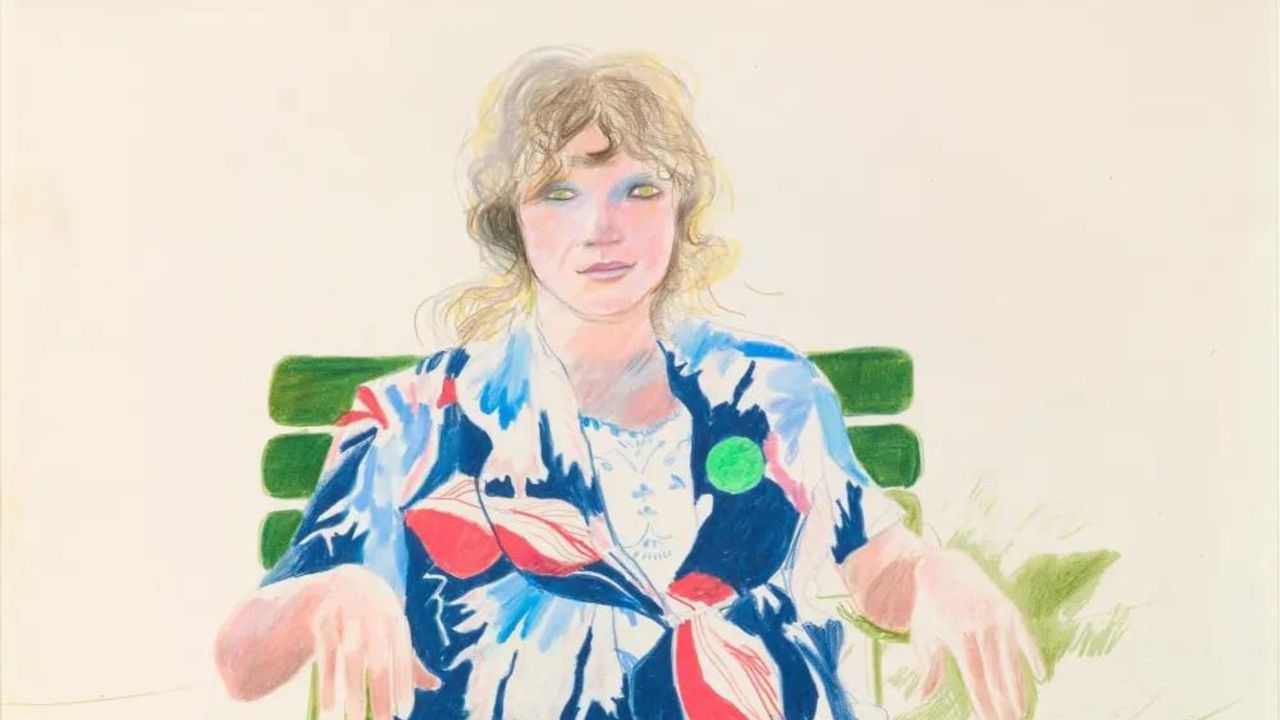 Celia, Carennac, August 1971 by David Hockney 