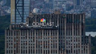 Comcast sign at 30 Rockefeller Plaza