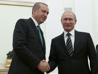 Recep Erdogan and Vladimir Putin.