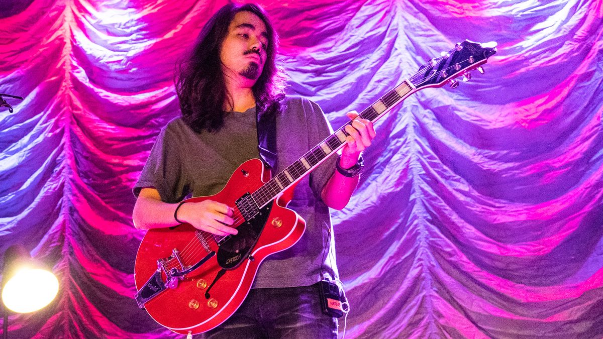 Mateus Asato performs on stage at Islington Assembly Hall on July 30, 2019 in London, England. 