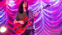 Mateus Asato performs on stage at Islington Assembly Hall on July 30, 2019 in London, England. 