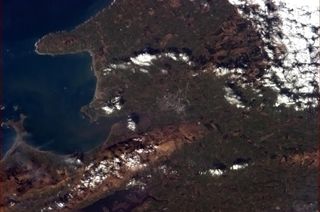 Tralee, Ireland from Space as seen by astronaut Chris Hadfield on St. Patrick's Day.