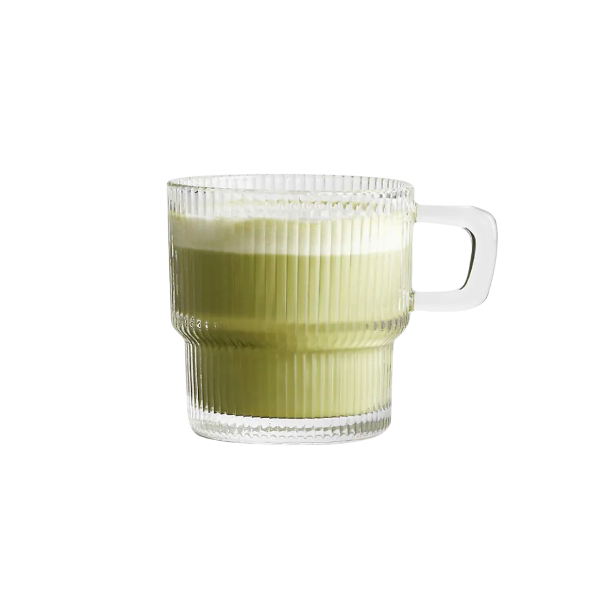 Atwell 10-oz. Stackable Ribbed Glass Mug